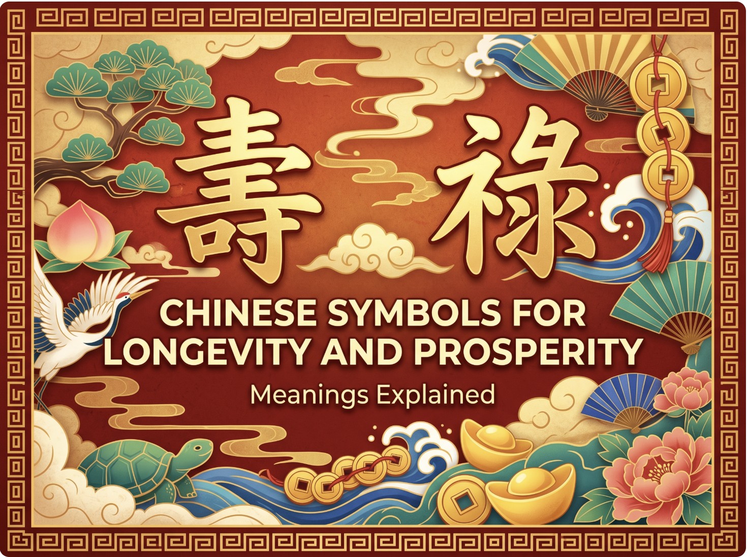 Chinese Symbols for Longevity and Prosperity: Meanings Explained Chinese Symbols for Longevity and Prosperity: Meanings Explained