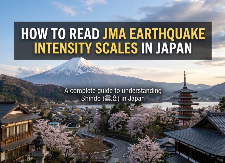 How to Read JMA Earthquake Intensity Scales in Japan