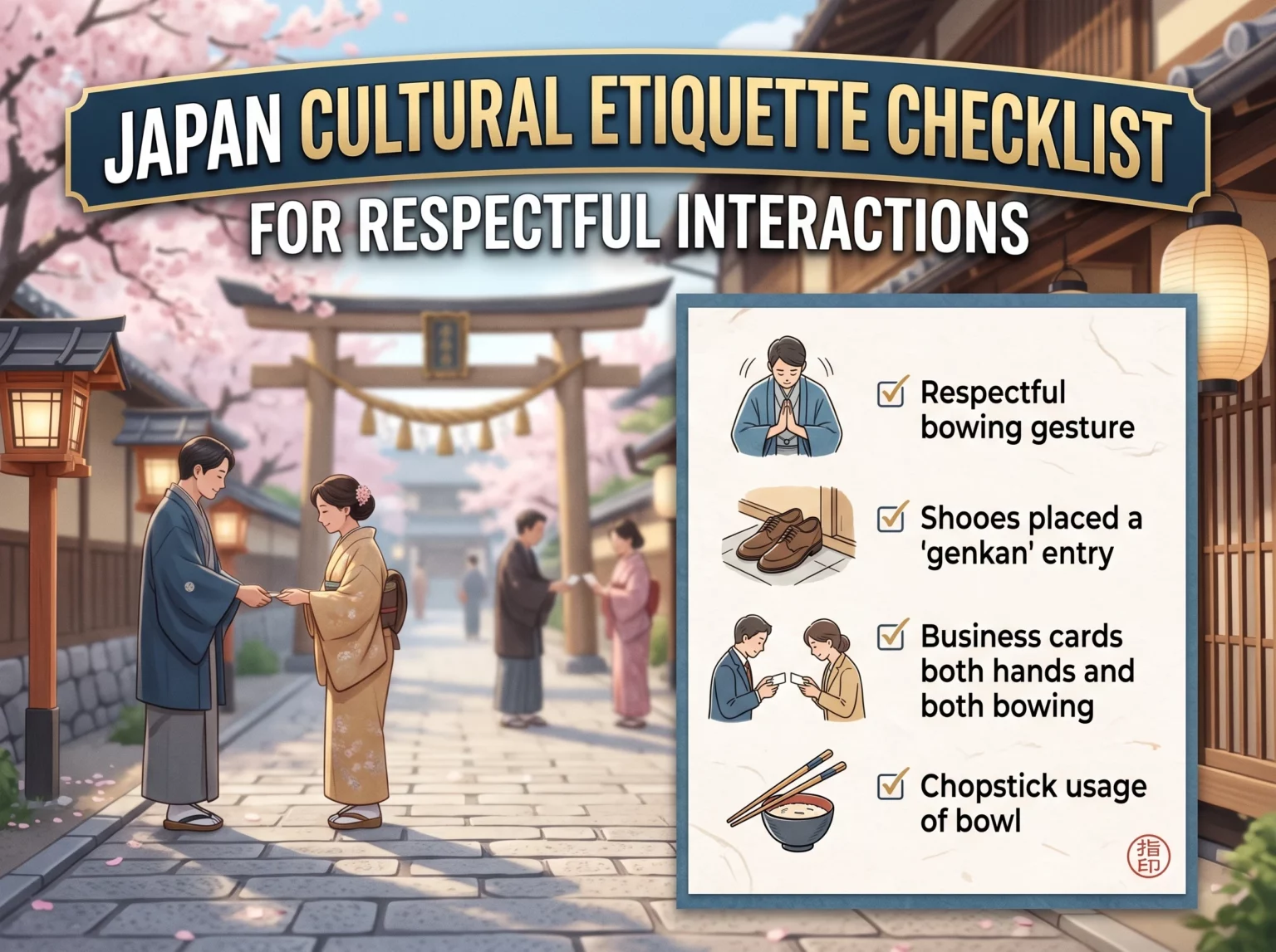 Japan Cultural Etiquette Checklist For Travellers Japan Cultural Etiquette Checklist