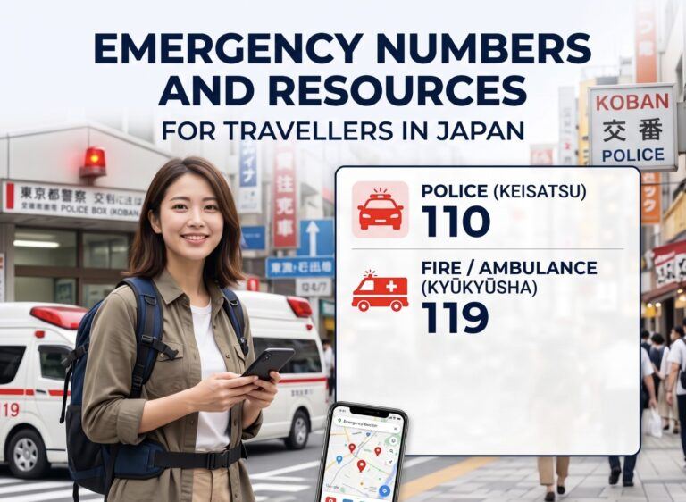 Emergency Numbers and Resources for Travellers in Japan