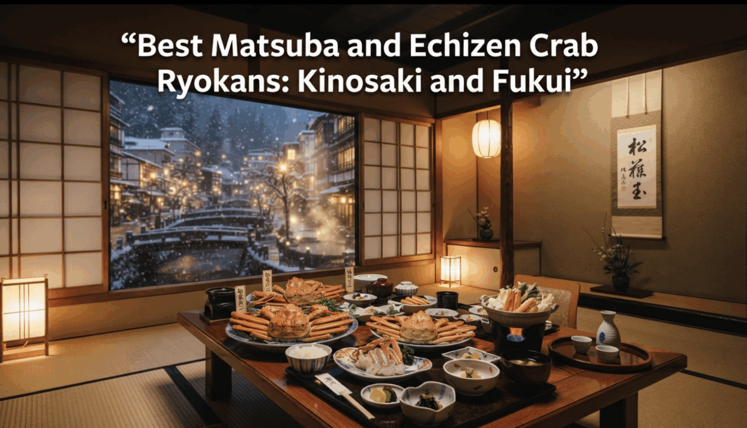 Matsuba Crab & Echizen Crab Feast: Best Onsen Ryokans in Kinosaki & Fukui Best Matsuba and Echizen Crab Ryokans: Kinosaki and Fukui